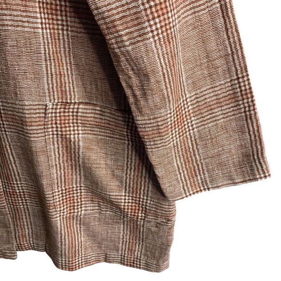 J. JIll Harper Lagenlook Linen Blend Unstructured Blazer Womens Size Large - Picture 7 of 13